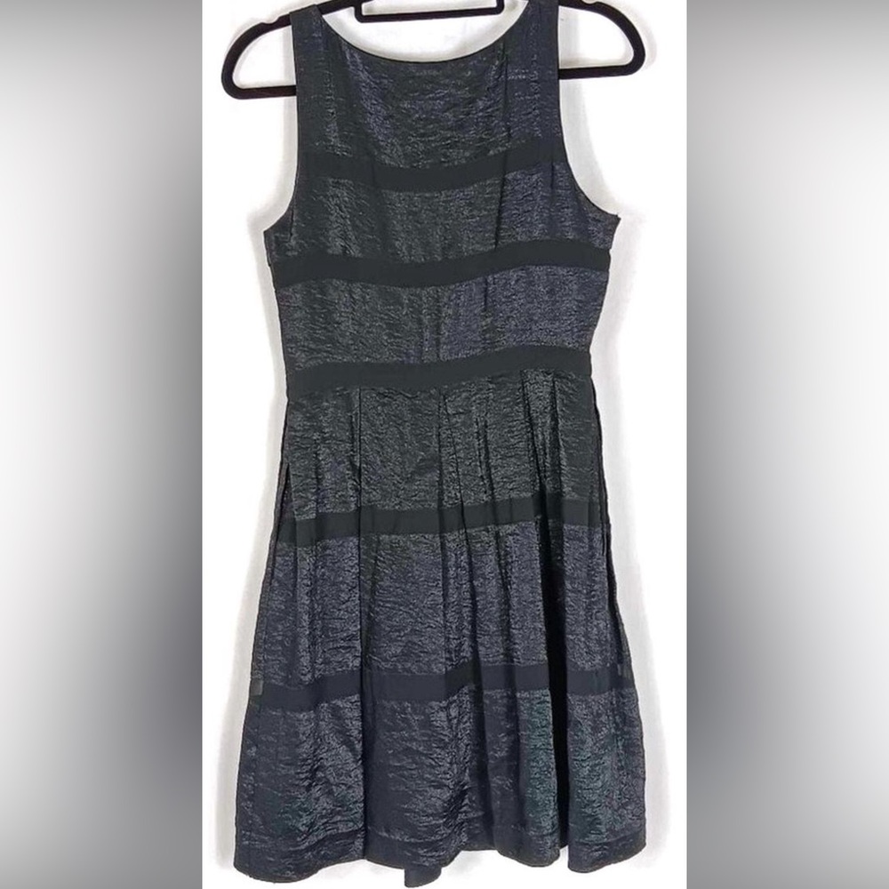 Armani Exchange Black pleated dress